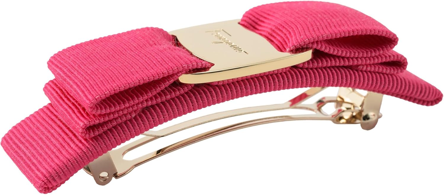 楽天市場】フェラガモ バレッタ ピンクの通販 [フェラガモ]バレッタ